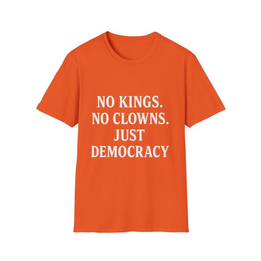 Democracy Statement Tee , Casual Unisex - Image 4